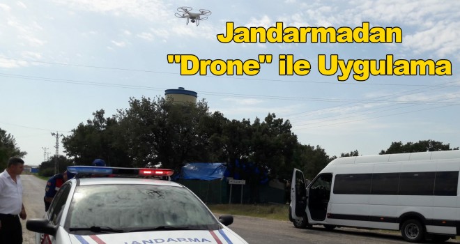 Jandarmadan Drone ile Bayram Uygulaması