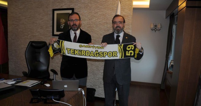 Mustafa Yel Bastırdı. Spor Toto Tekirdağspor’a 500 Bin TL Destek Verdi.