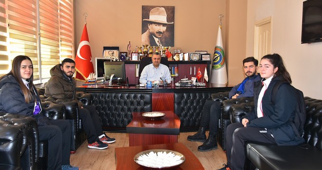 Taekwondoculardan Başkan Yurdakul’a Teşekkür Ziyareti