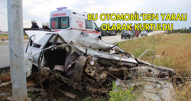 MALKARA’DA TRAFİK KAZASI; 1 YARALI