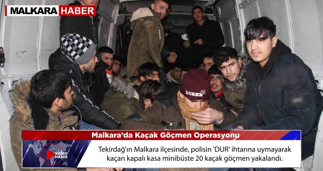 Polisin Dur İhtarına Uymayan Minibüs’ten 20 Göçmen Çıktı