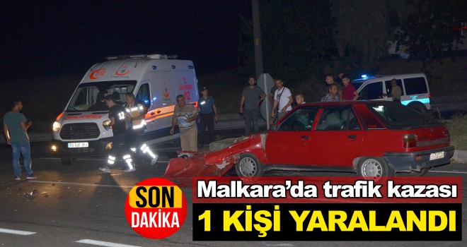 Malkara'da Trafik kazası; 1 kişi yaralandı