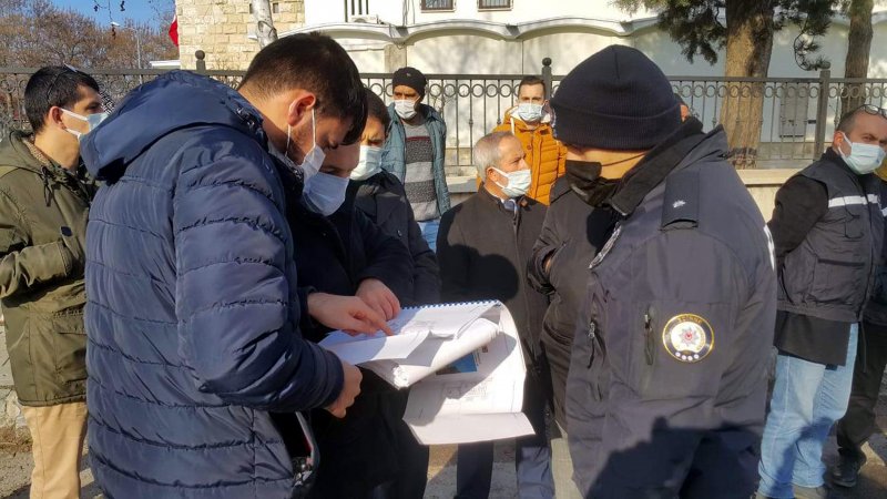 Edirne'de tarihi müftülük binası yandı