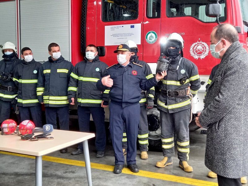 Edirne'de yangınlara karşı, 'otomatik yangın söndürme topu' hizmete alındı