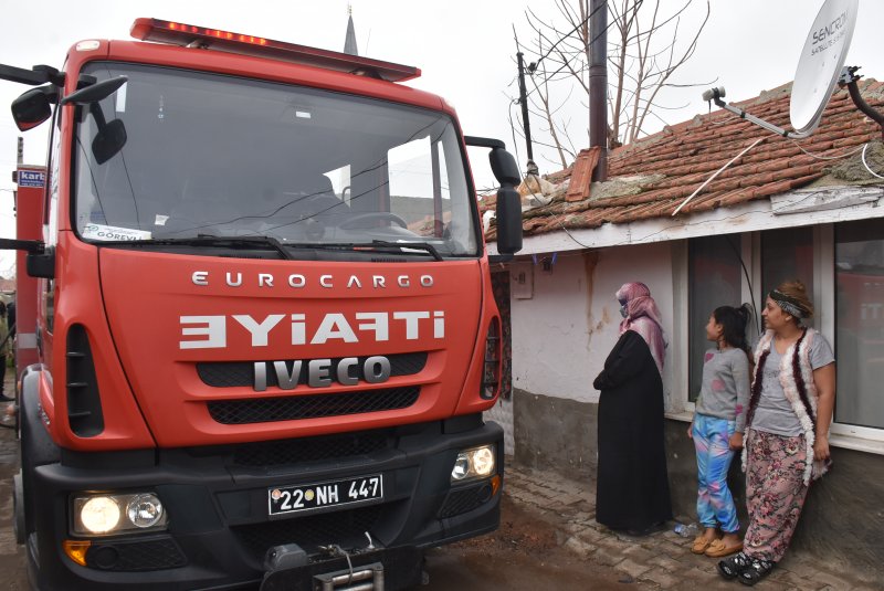 Sobadan çıkan yangında yanarak, can verdi