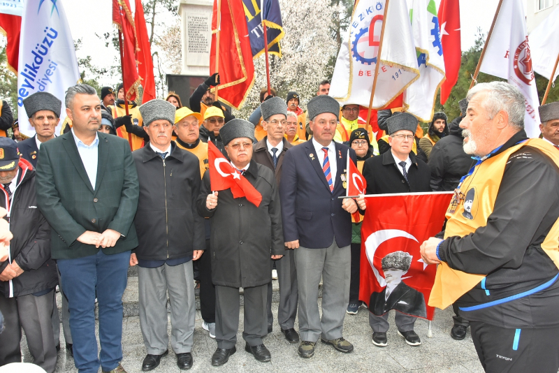 57. Alay Yürüyüş Komitesi Çanakkale'ye Uğurlandı